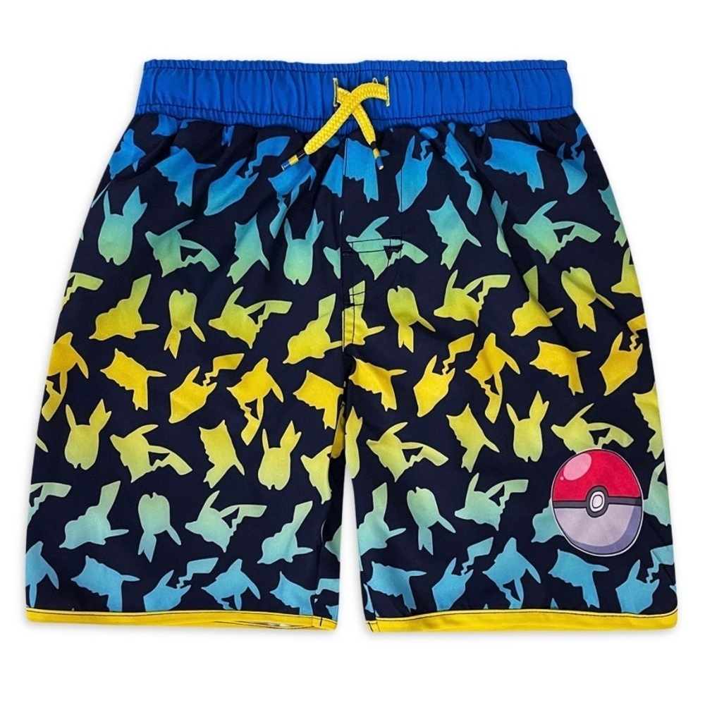 Pokemon Pikachu Print Boy’s Swim Trunks